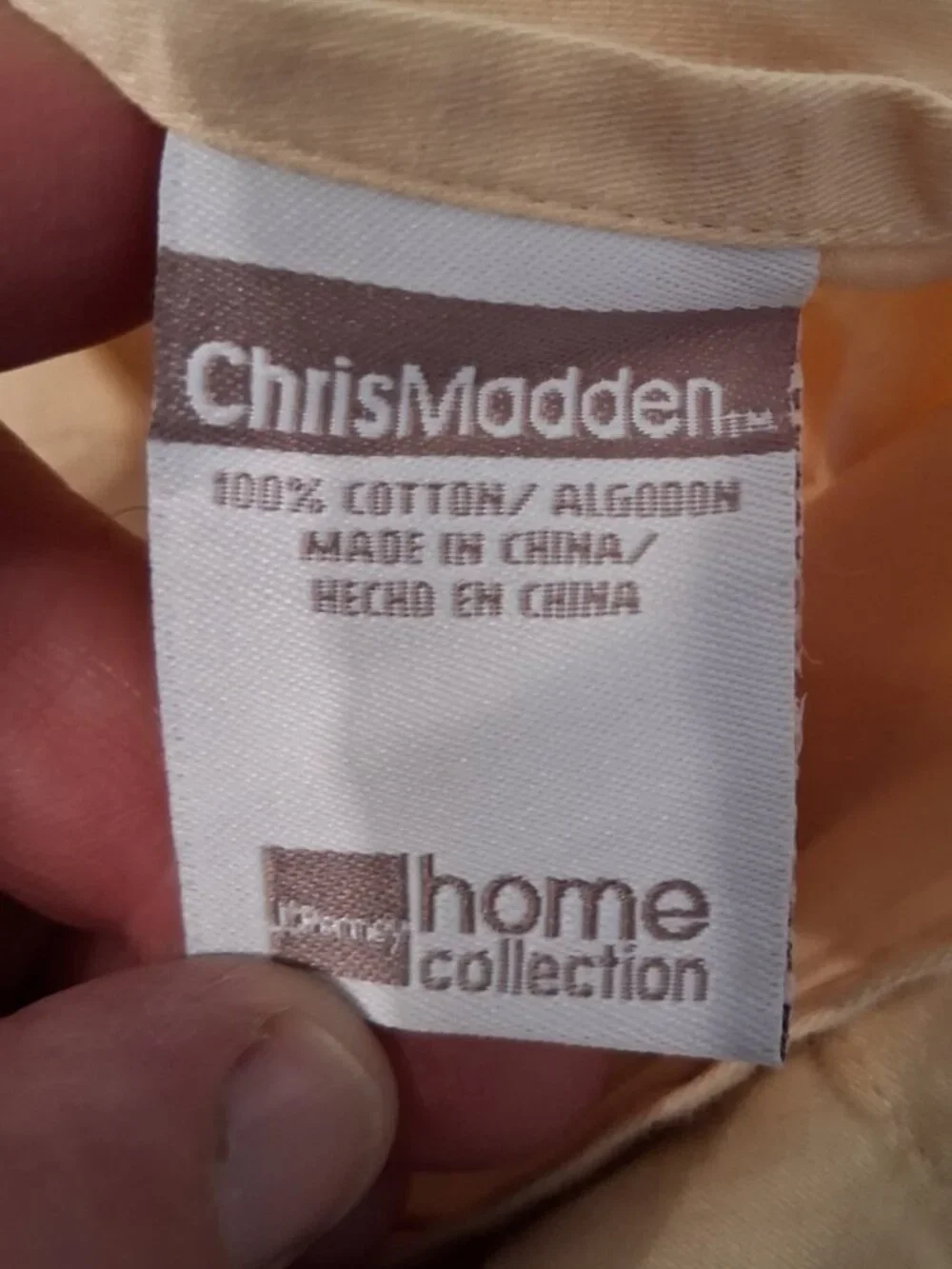 Chris Madden JCPenney 100% Cotton Embroidered Pillow Sham 42